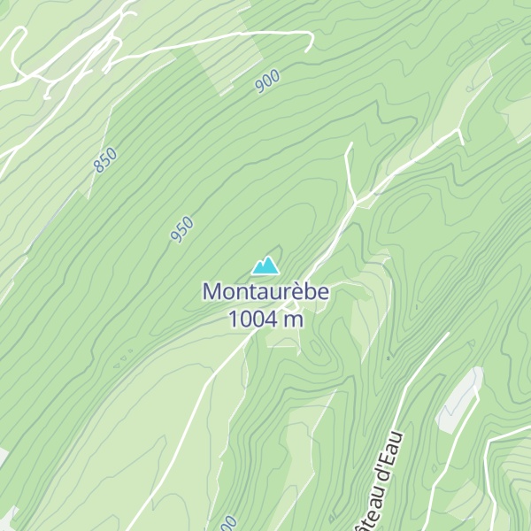 Map of Montaurèbe