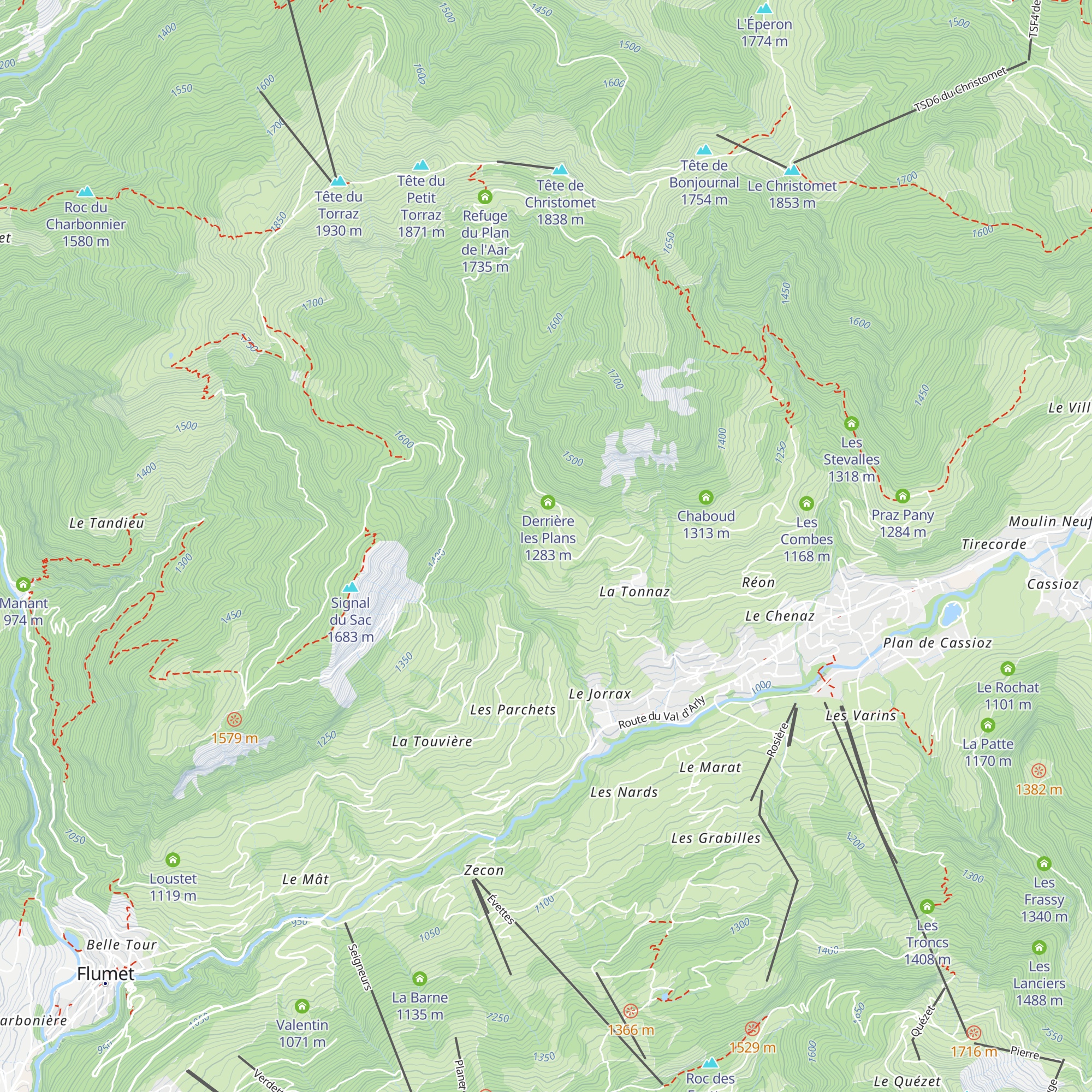 Les Plans map