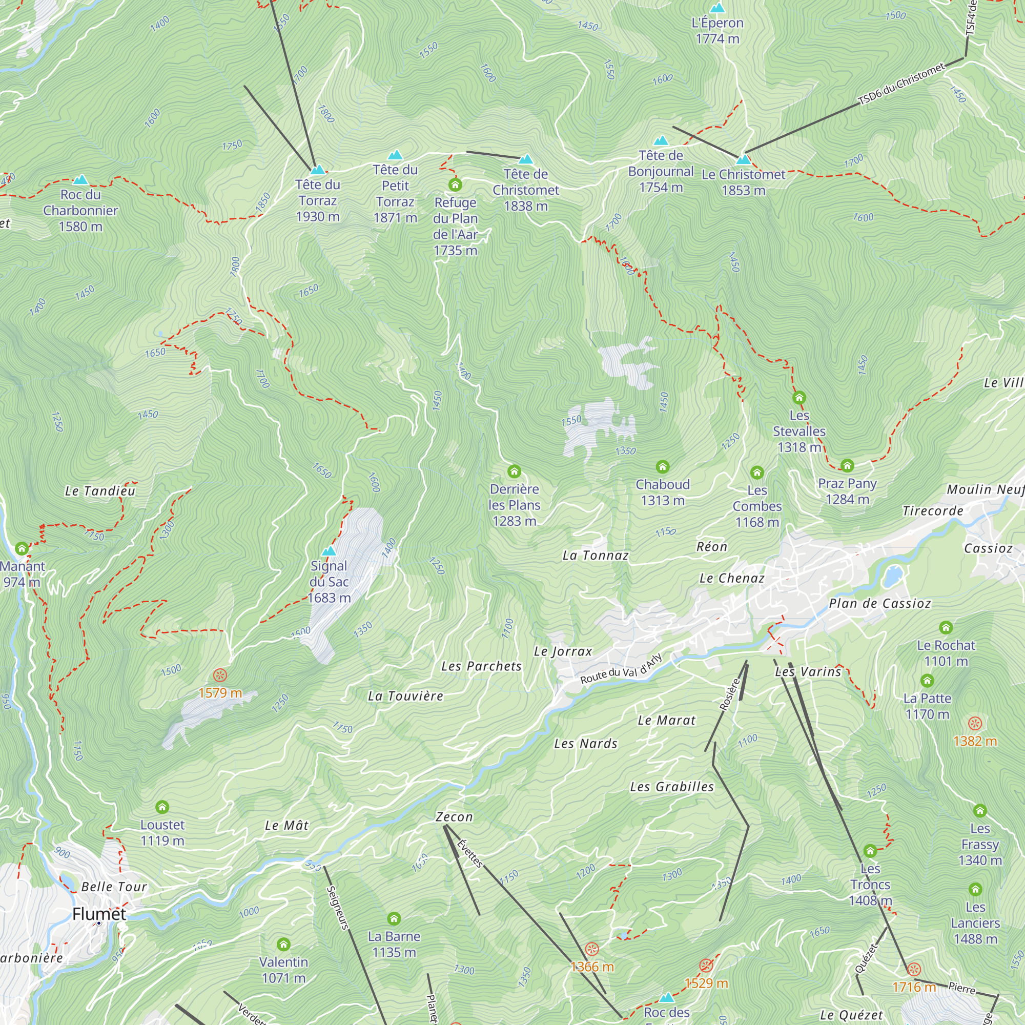 Les Plans map