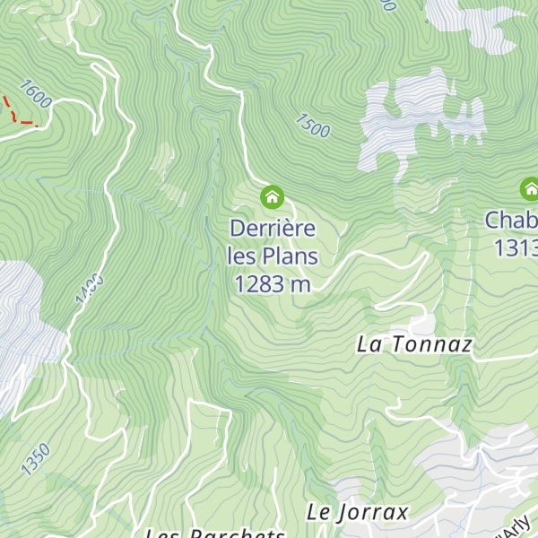 Map of Les Plans
