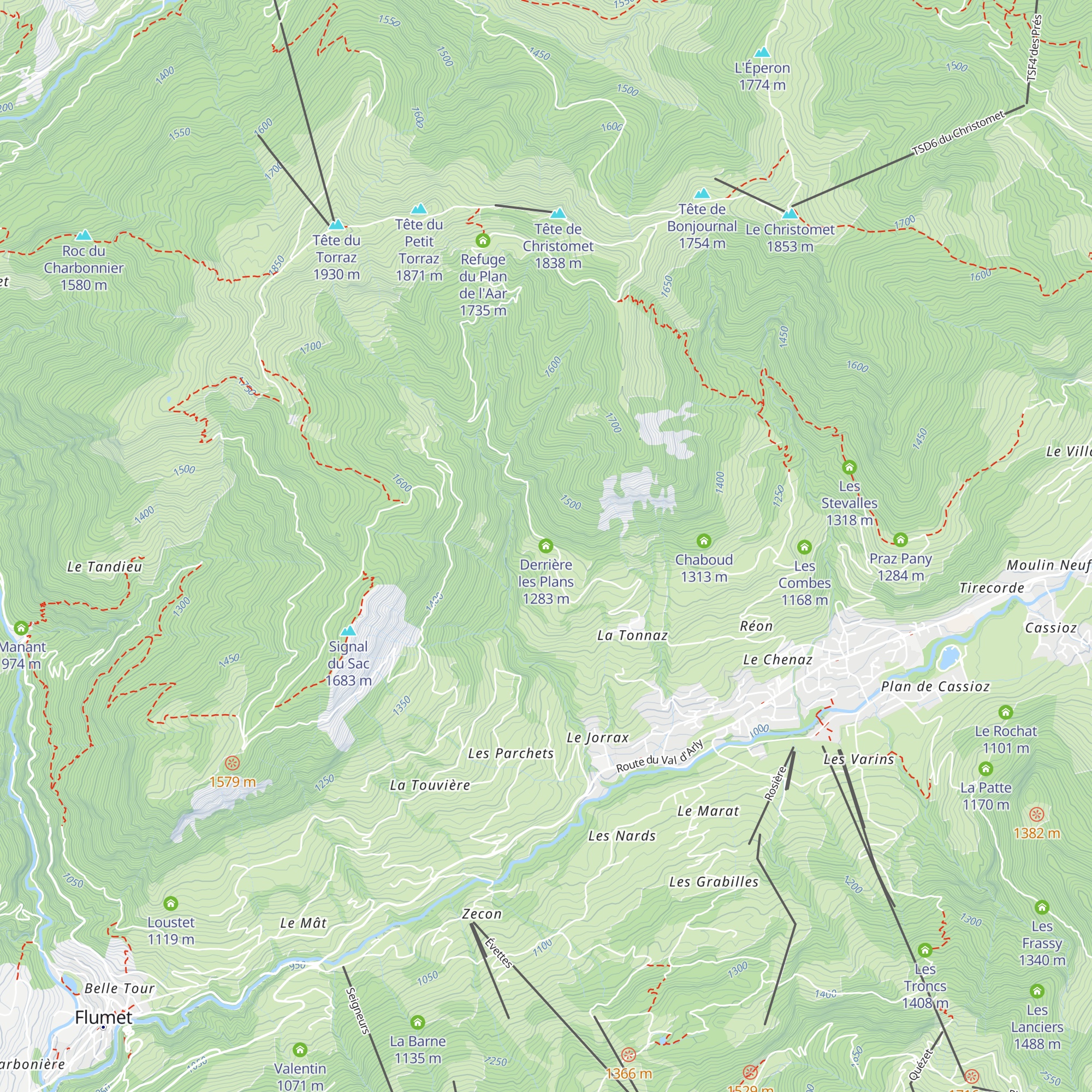Derrière les Plans map