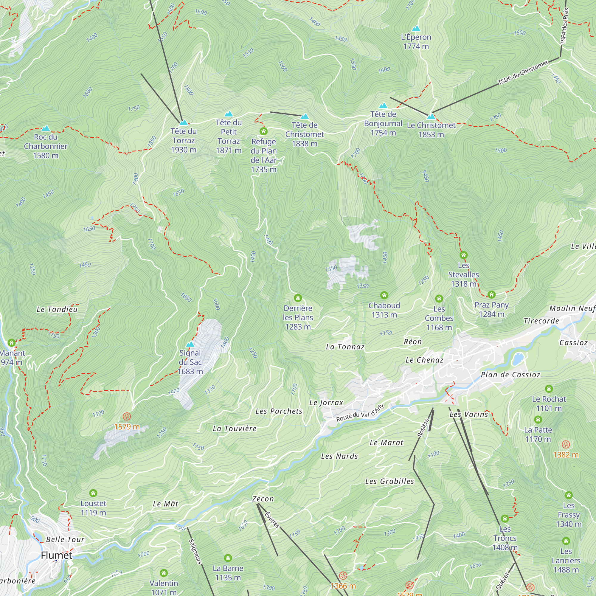Derrière les Plans map