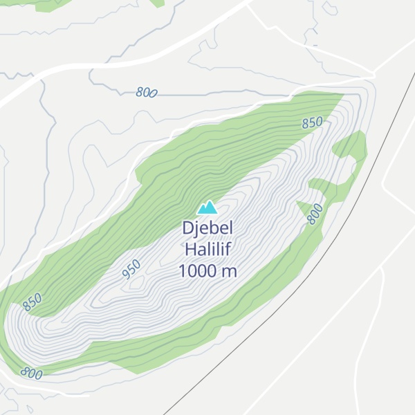 Map of Djebel Halilif