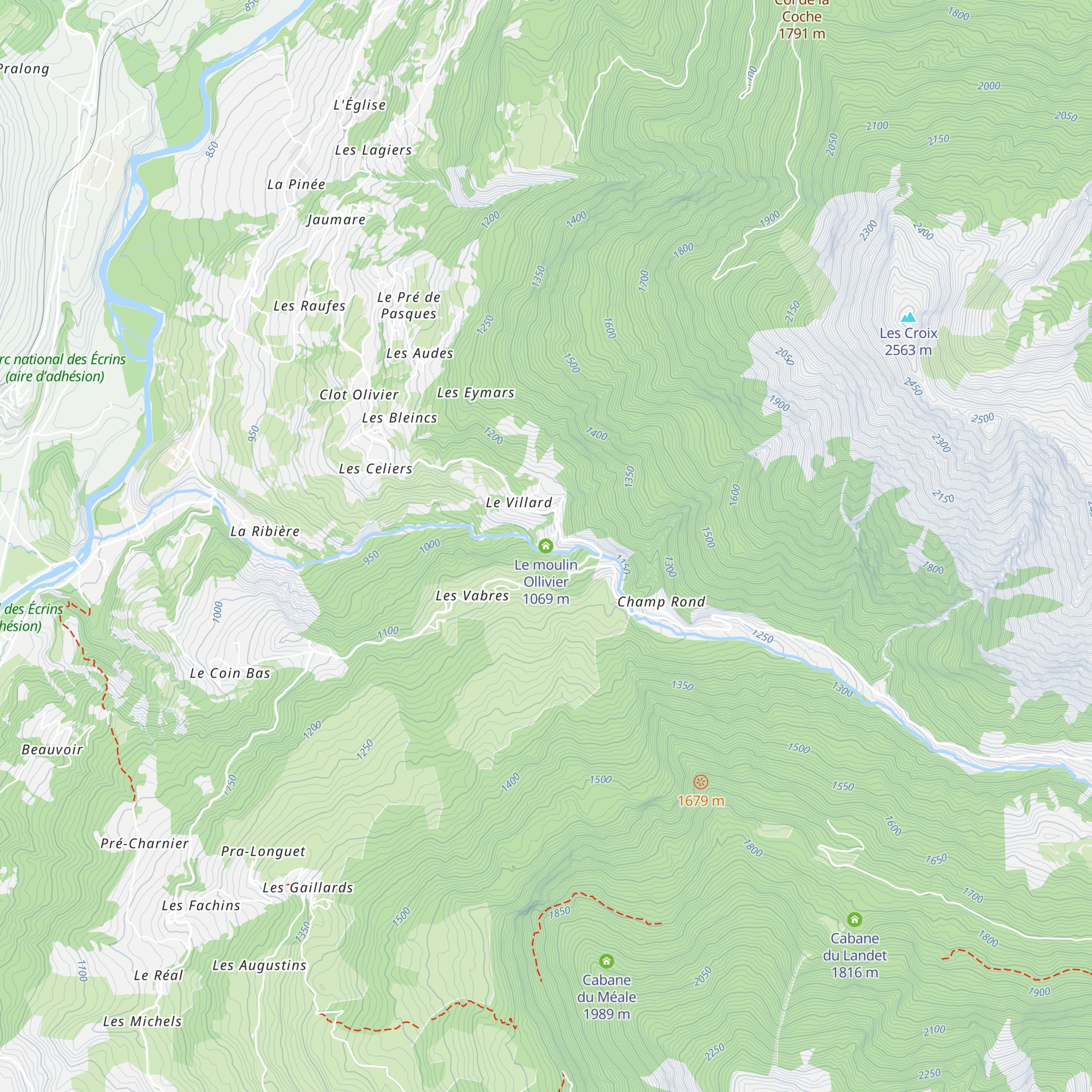 Le moulin Ollivier map
