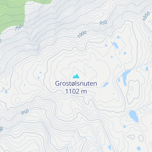 Map of Grostølsnuten