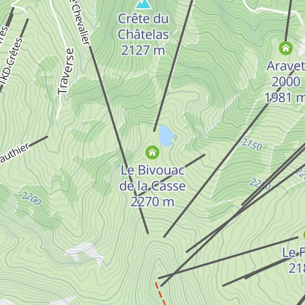Map of Le Bivouac de la Casse