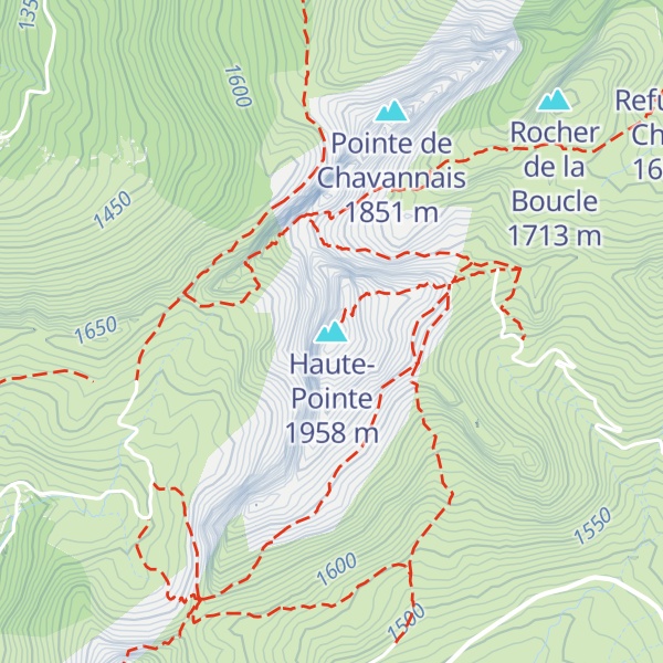 Map of Haute-Pointe