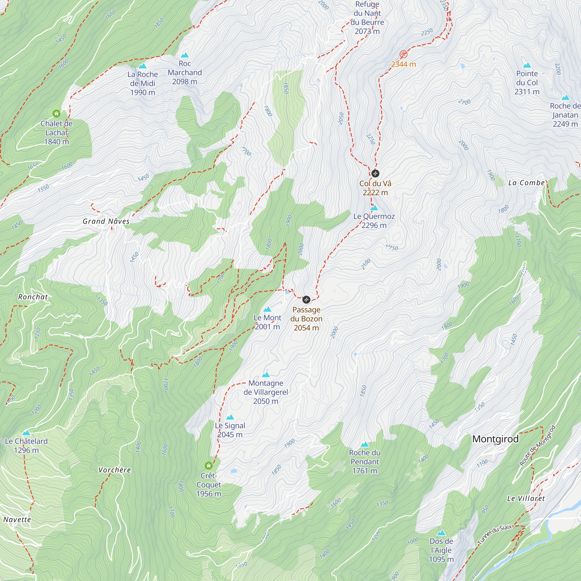 Chalet Raymond Derex (Le Bozon) map