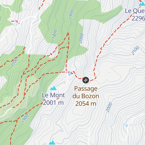 Map of Chalet Raymond Derex (Le Bozon)