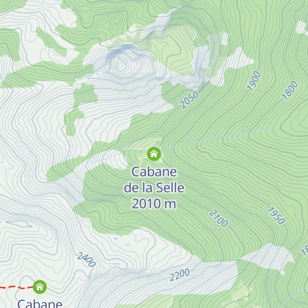 Map of Cabane de la Selle
