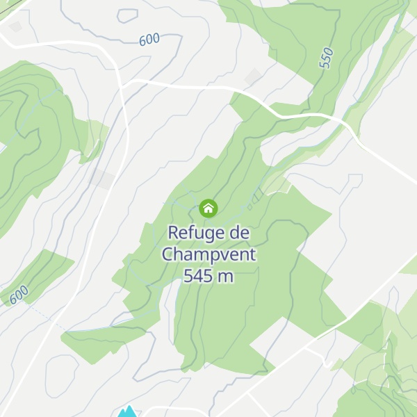 Map of Refuge de Champvent