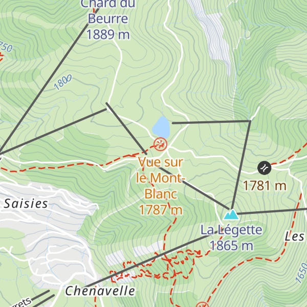 Map of Le Benetton
