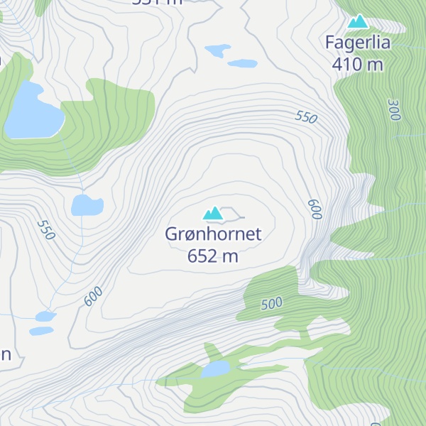 Map of Grønhornet