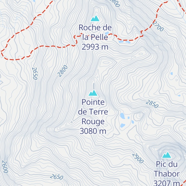 Map of Pointe de Terre Rouge
