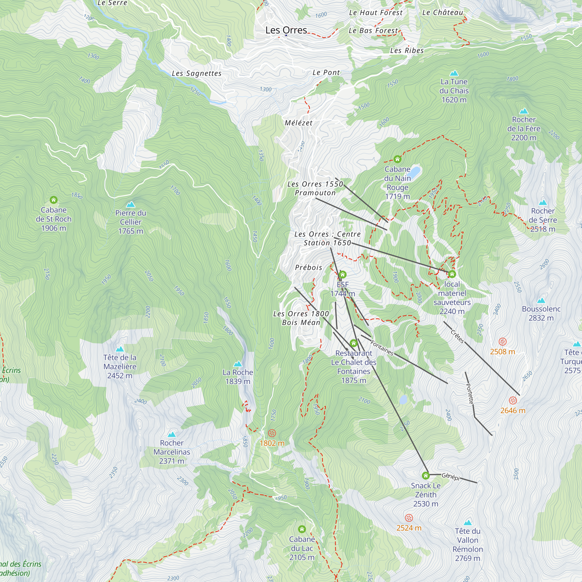 Ateliers Semlore map