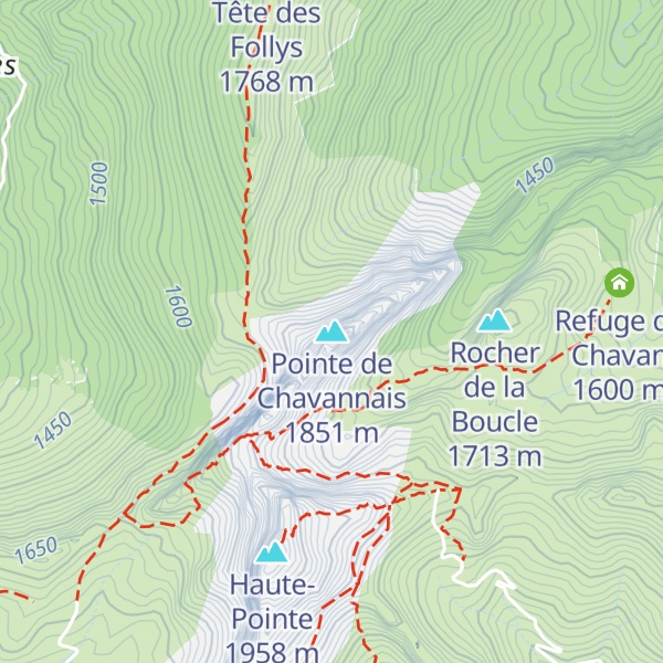 Map of Pointe de Chavannais