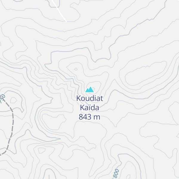 Map of Koudiat Kaïda