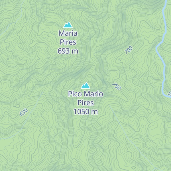 Map of Pico Mario Pires