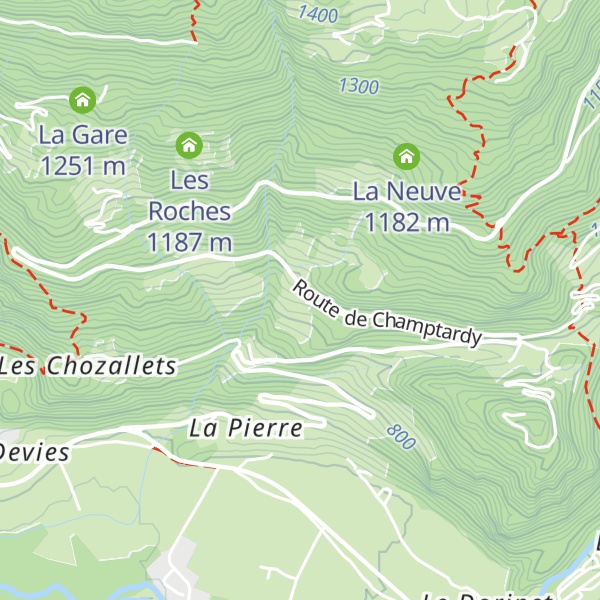 Map of Le Bornand
