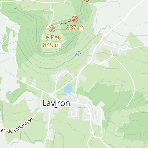 Map of Gîte du peu