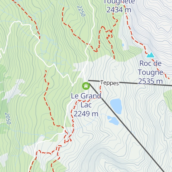 Map of Le Grand Lac