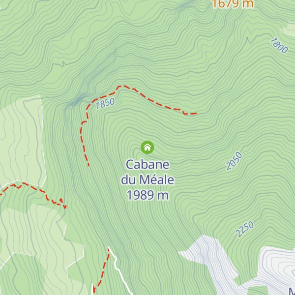 Map of Cabane du Méale