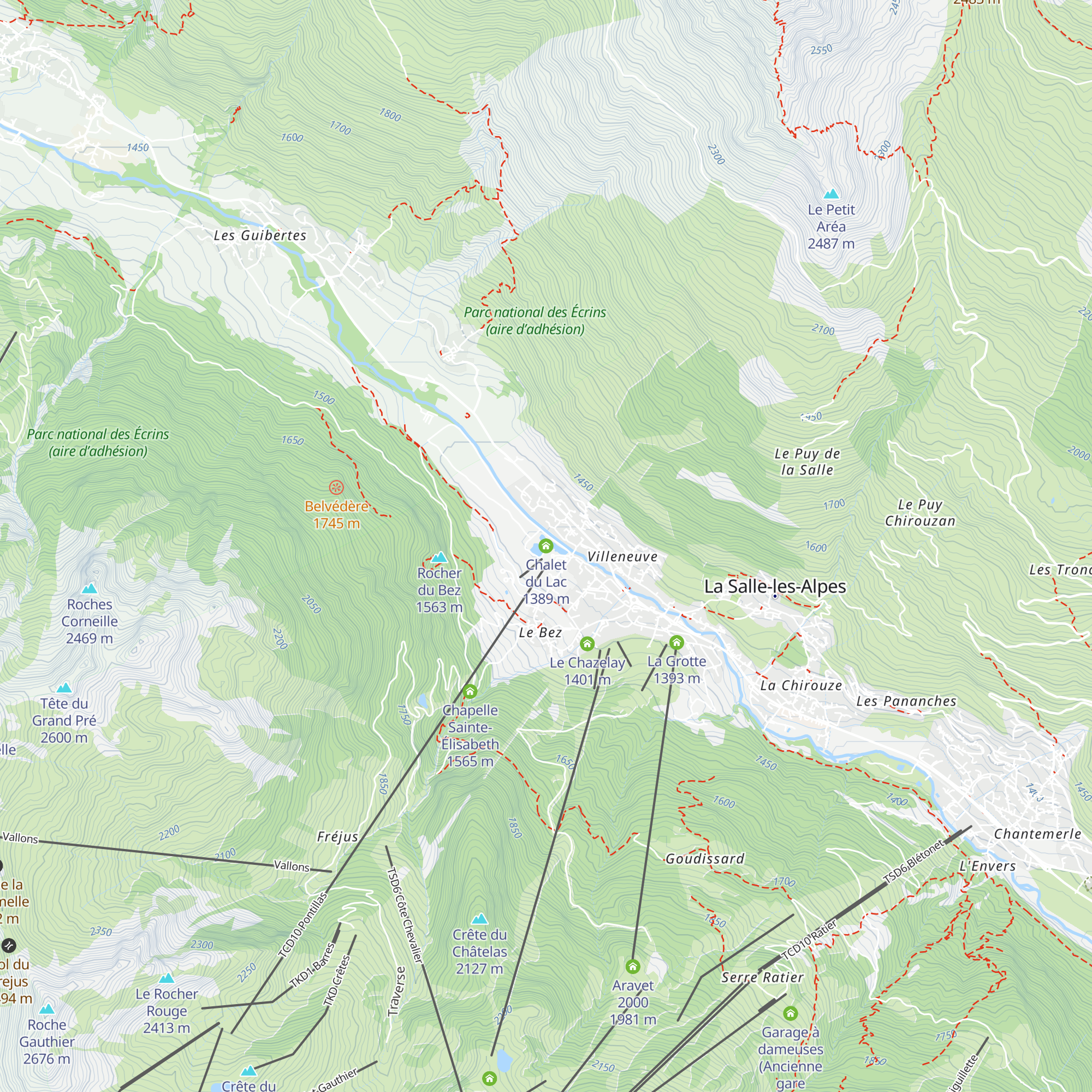 Chalet du Lac map