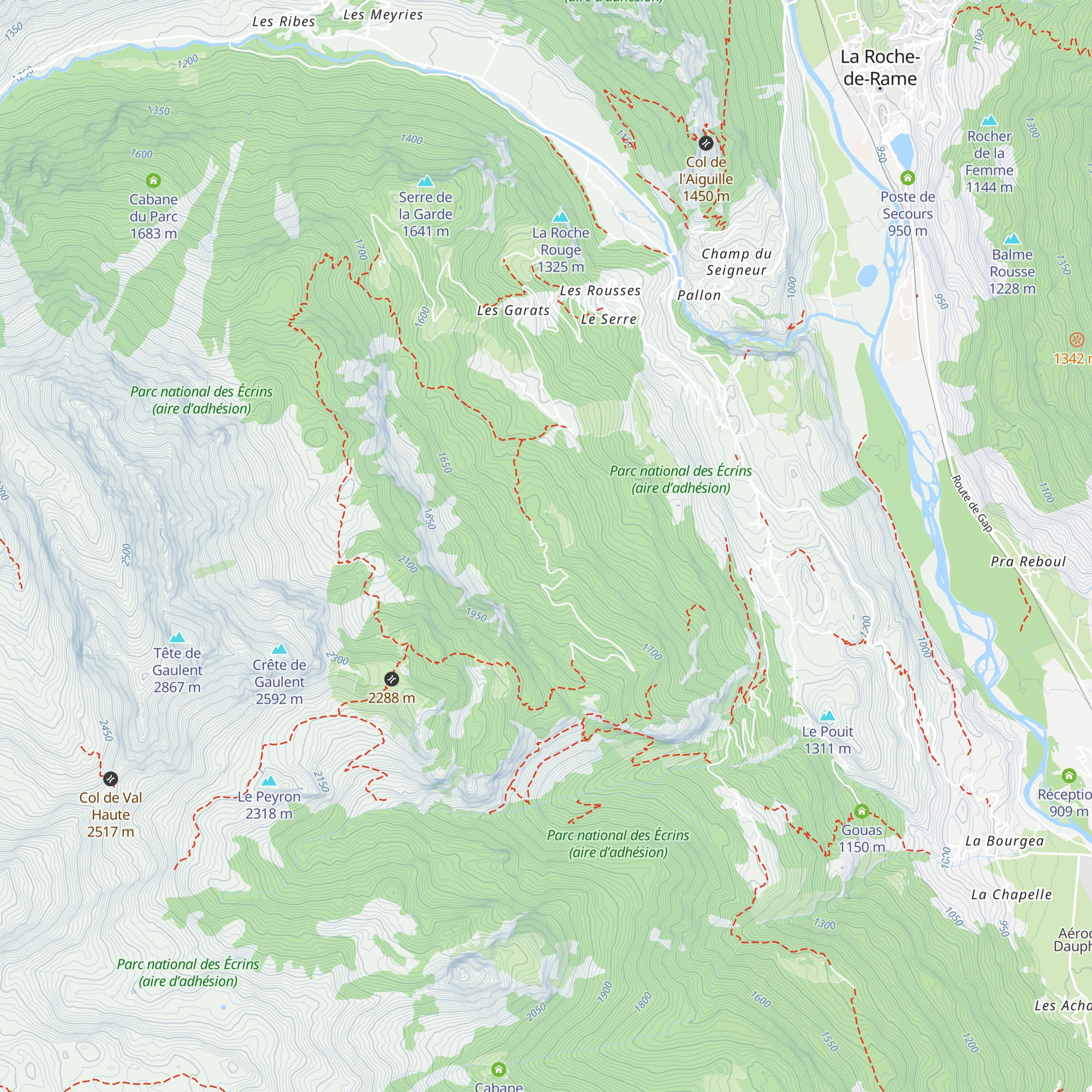 Cabane du Clot des Vignes map