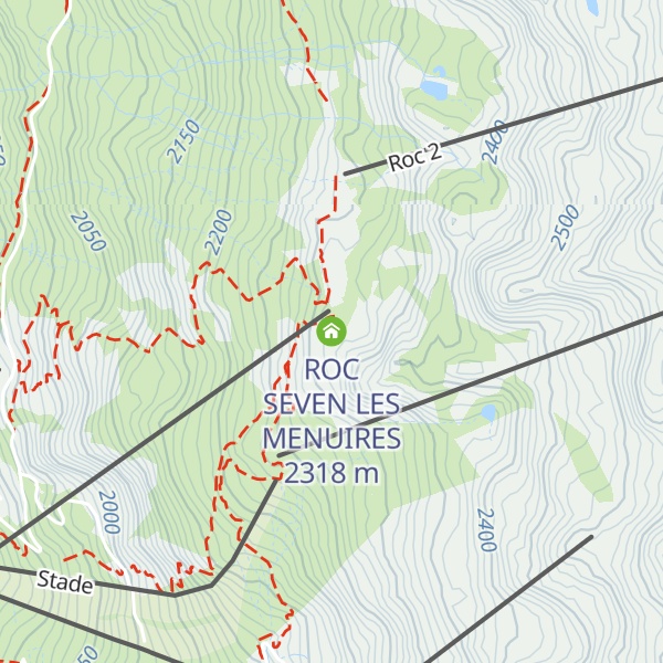 Map of ROC SEVEN LES MENUIRES