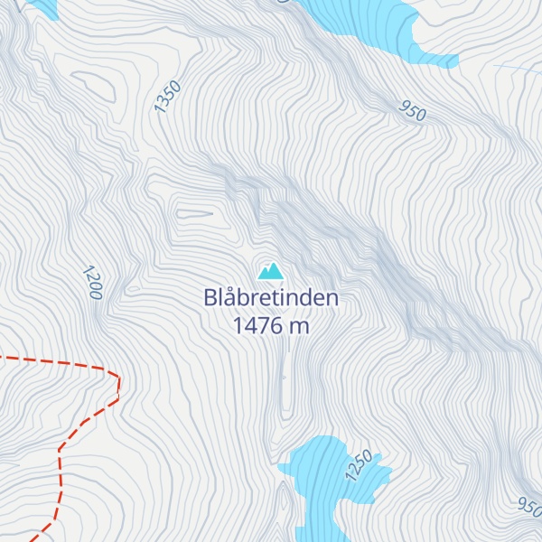 Map of Blåbretinden