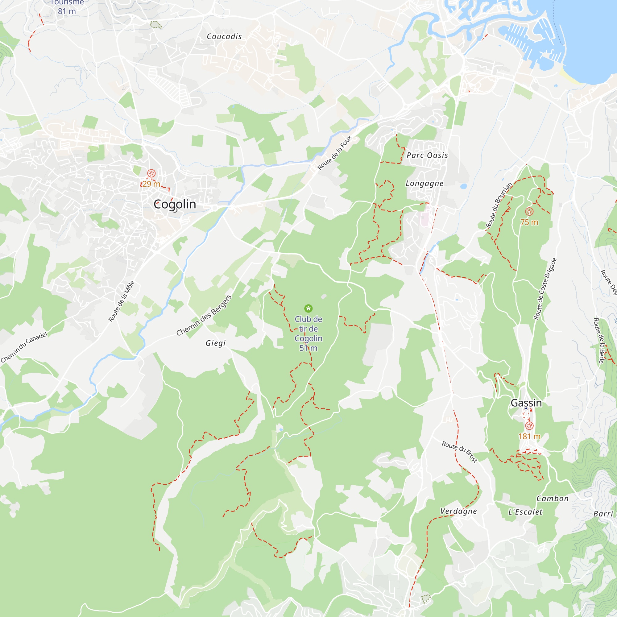 Club de tir de Cogolin map