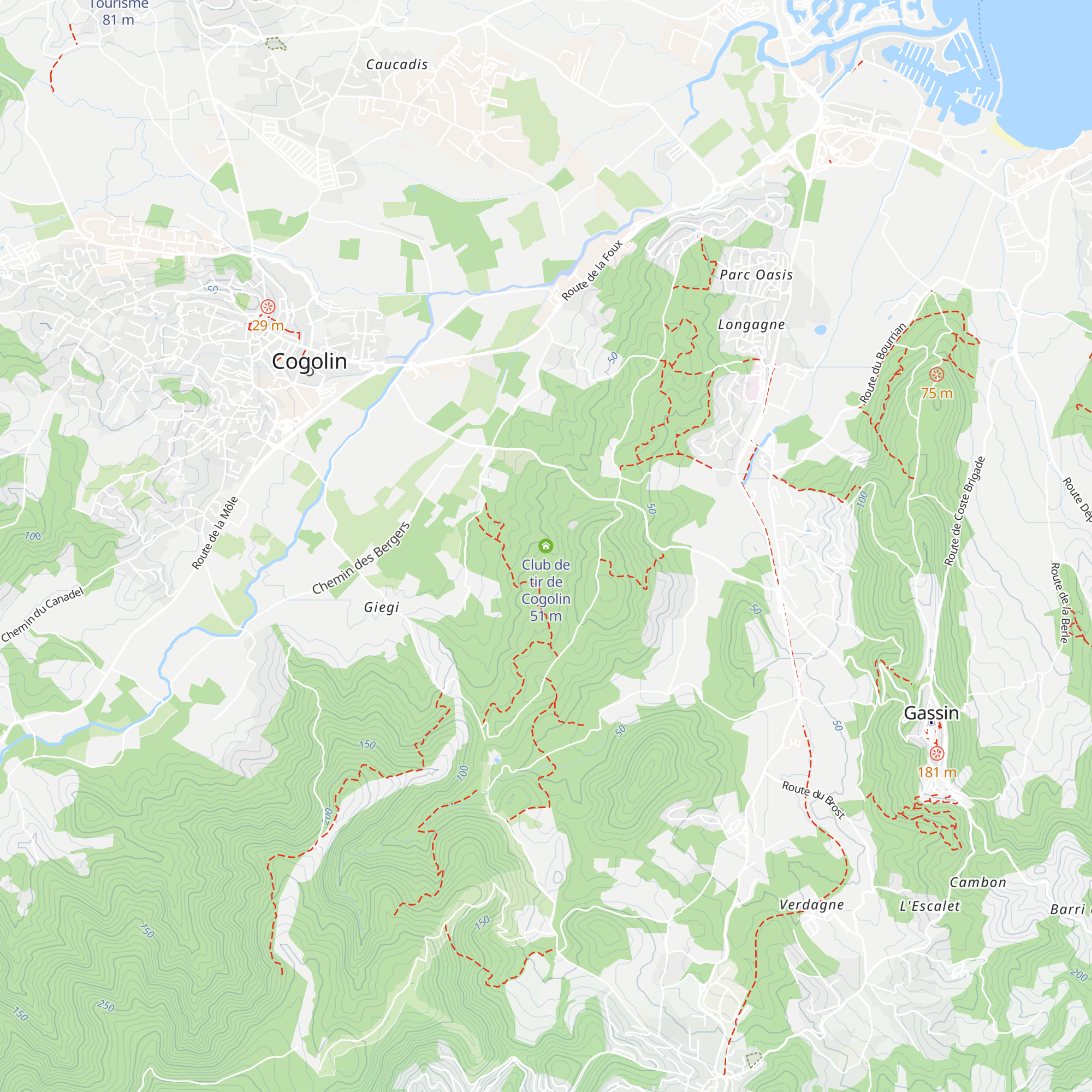 Club de tir de Cogolin map