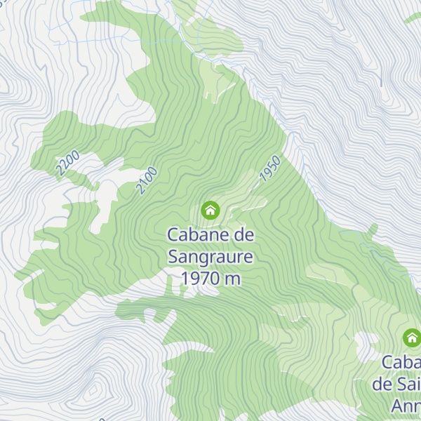 Map of Cabane de Sangraure