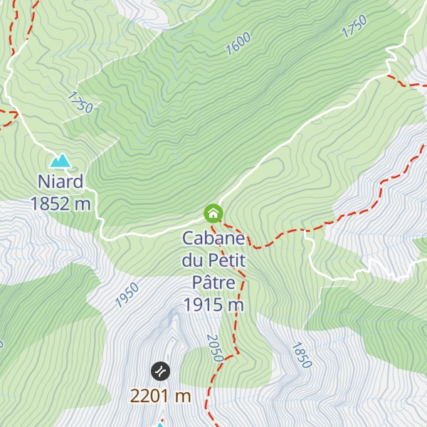 Map of Cabane du Petit Pâtre