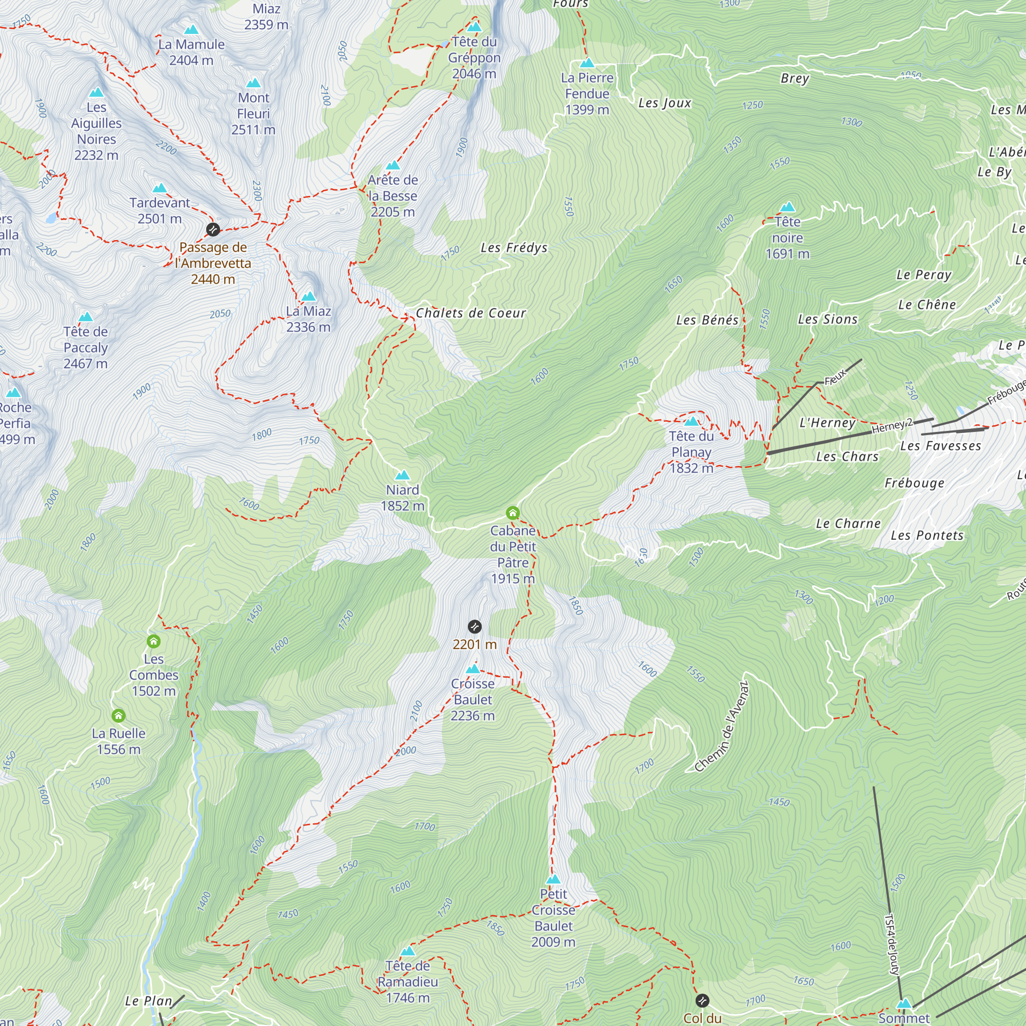 Cabane du Petit Pâtre map