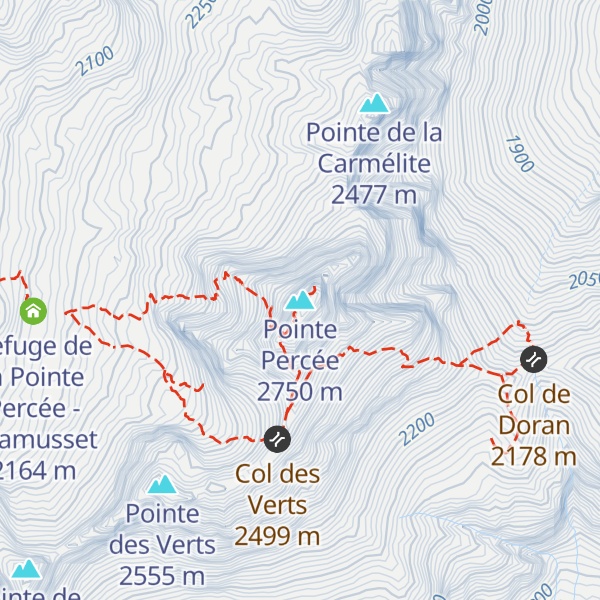 Map of Pointe Percée