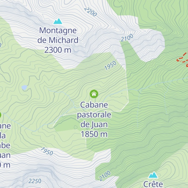 Map of Cabane pastorale de Juan