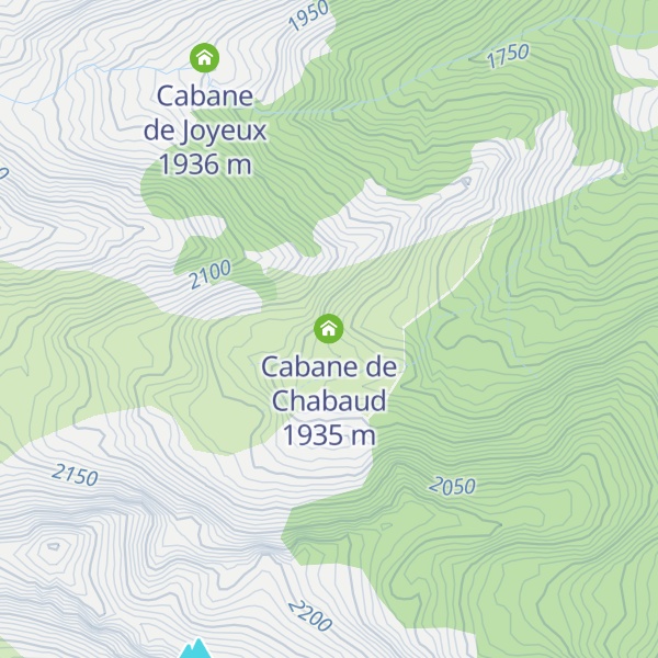 Map of Cabane de Chabaud