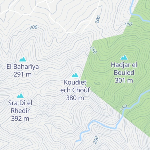 Map of Koudiet ech Choûf