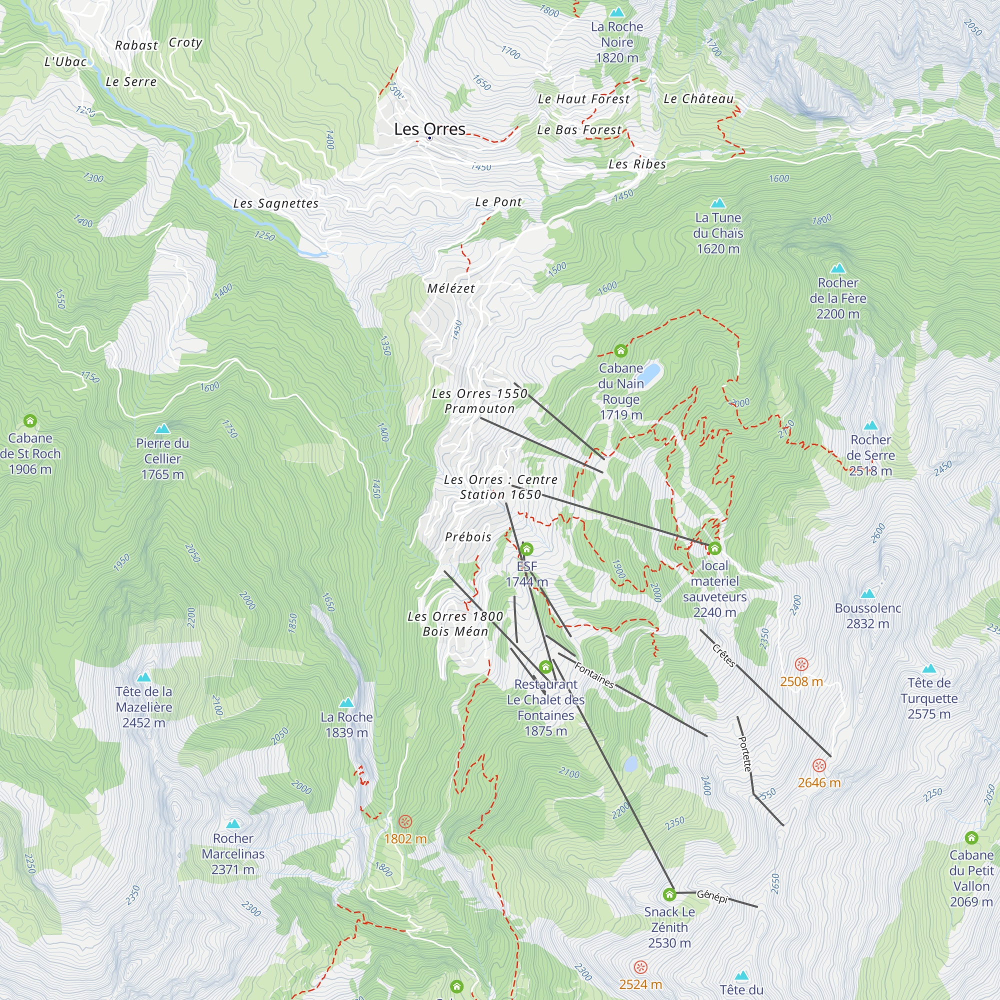 Les Moufles map