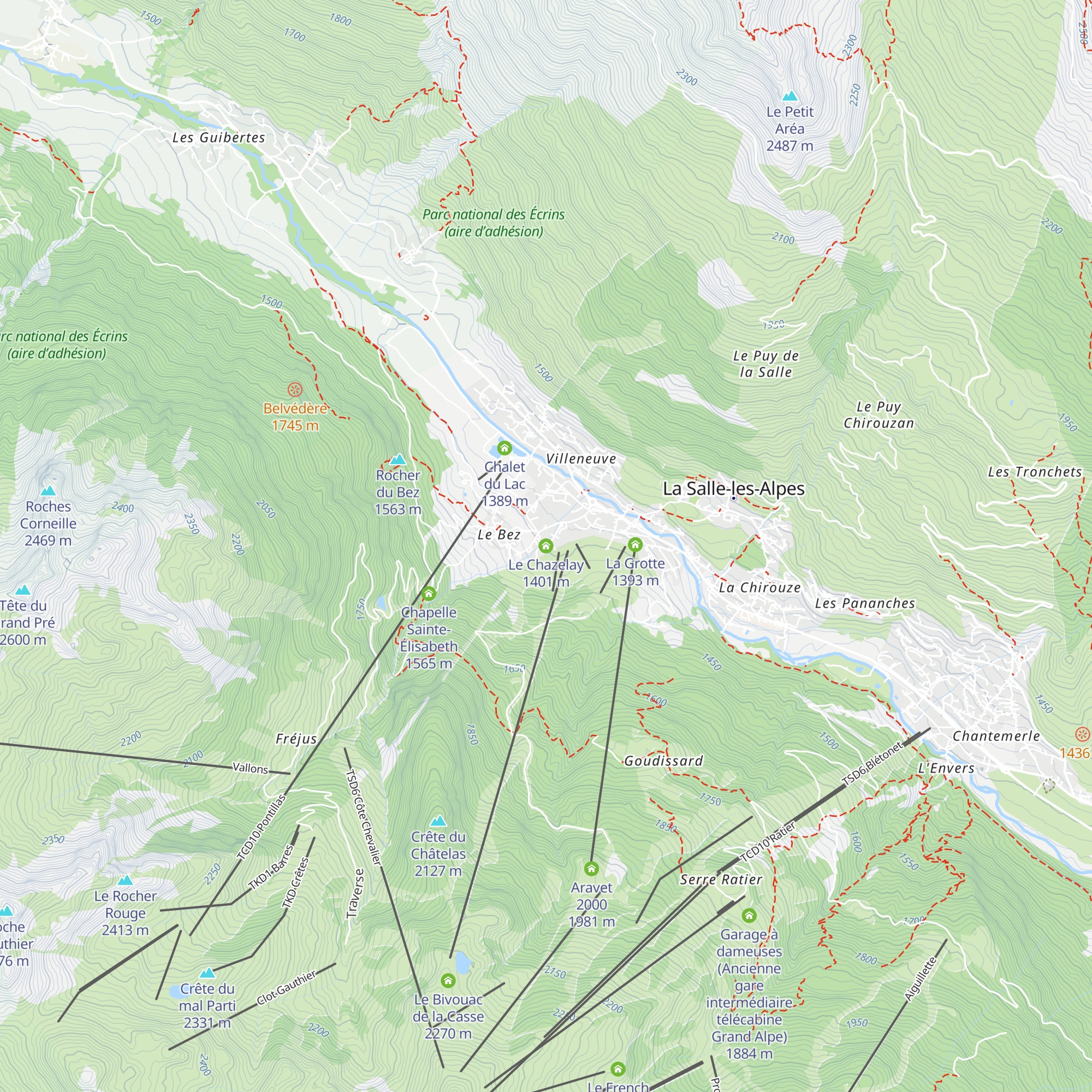 Le Chazelay map