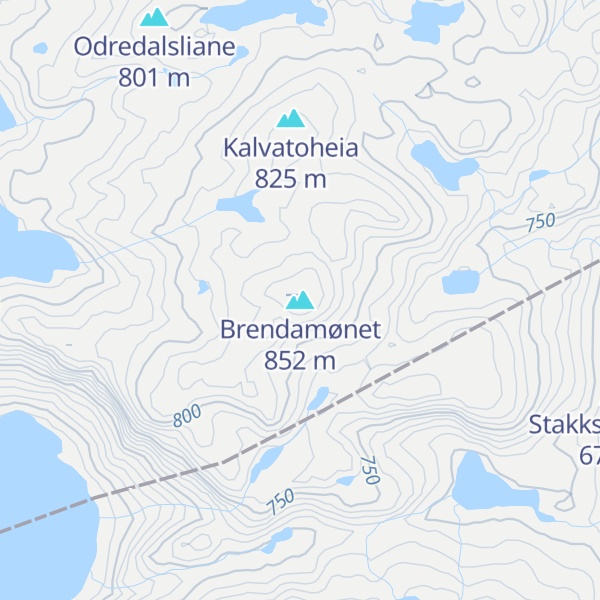 Map of Brendamønet