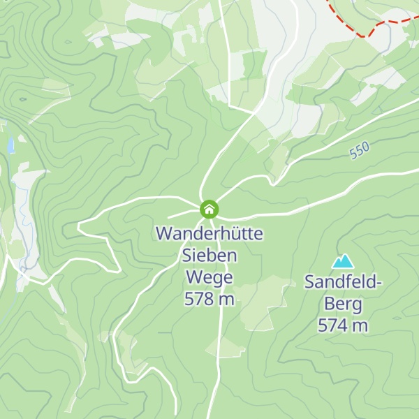 Map of Wanderhütte Sieben Wege