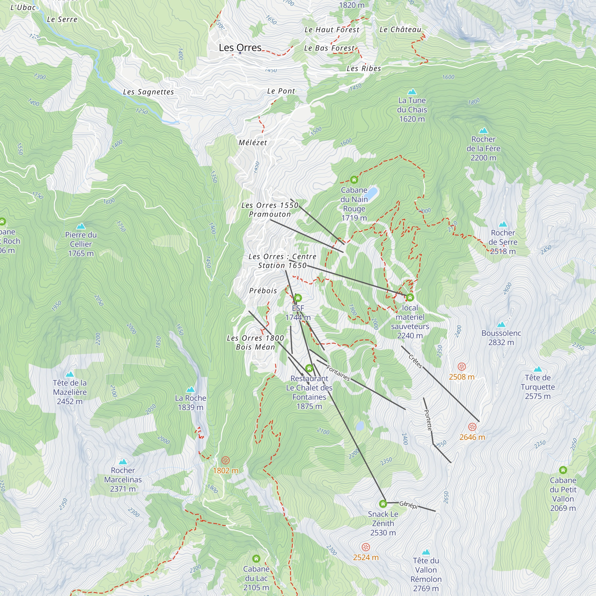 ESF map