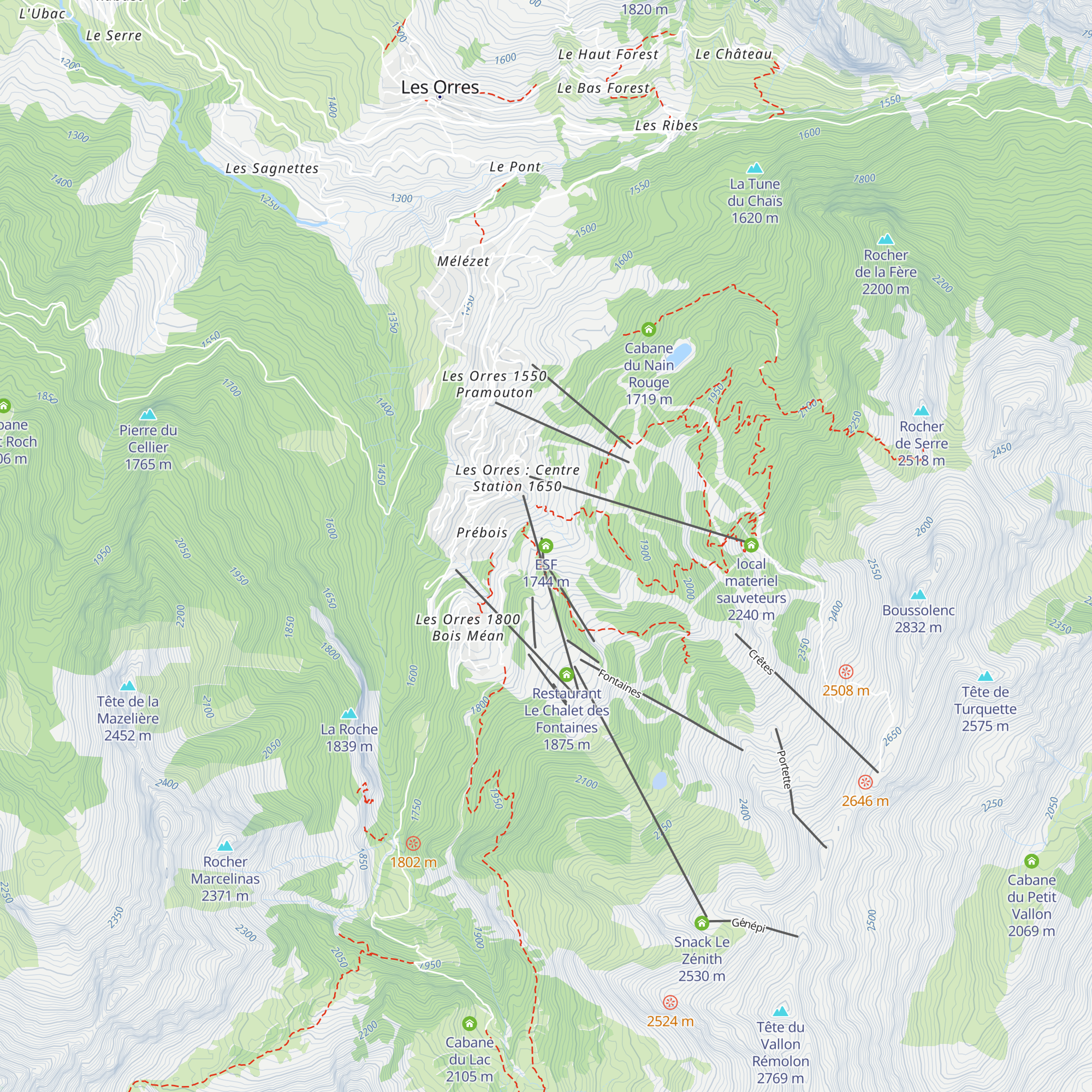ESF map