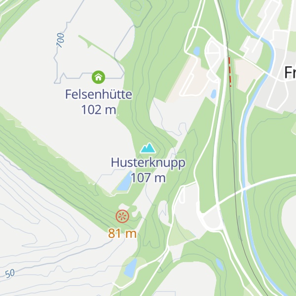 Map of Husterknupp