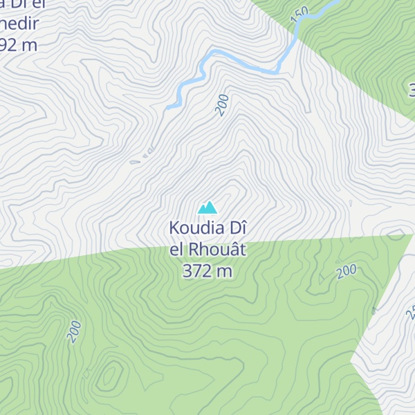 Map of Koudia Dî el Rhouât