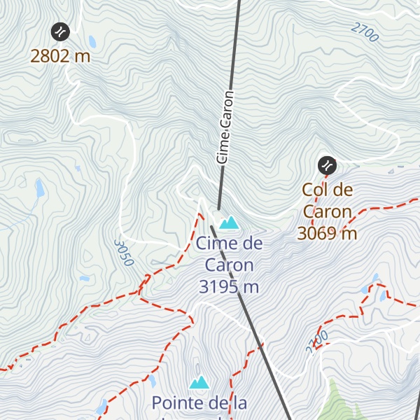 Map of Caron 3 200 m