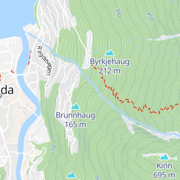 Map of Ragdebu Dagsturhytte