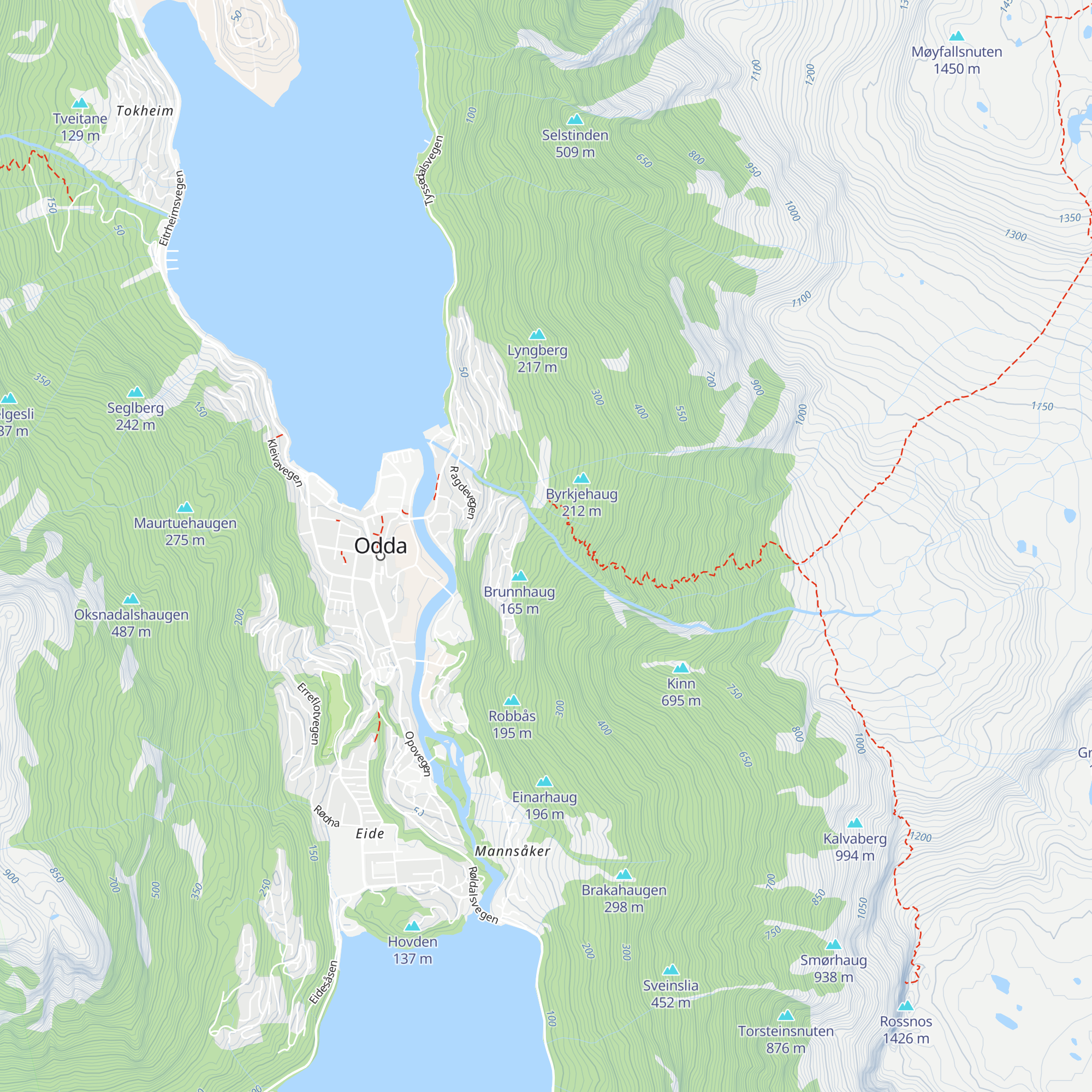 Ragdebu Dagsturhytte map
